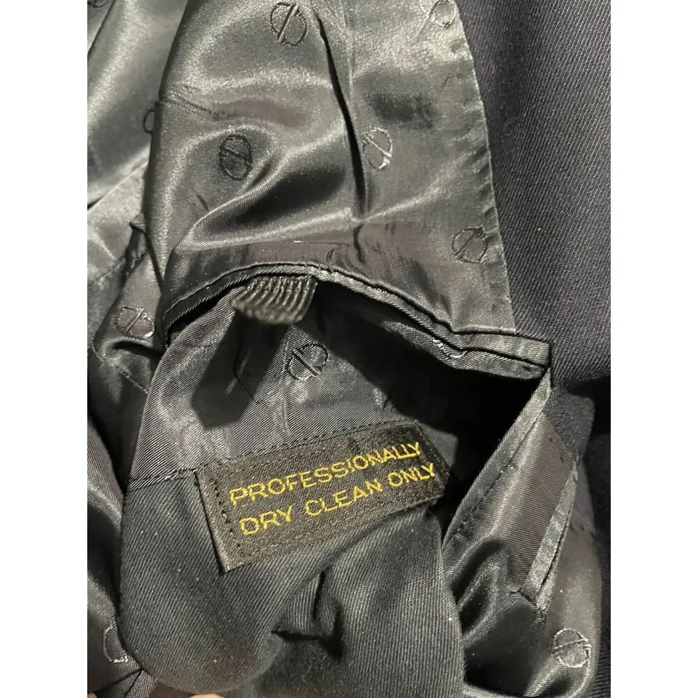 Designed by Christian Dior double breasted Jacket blazer Paris wool women 10